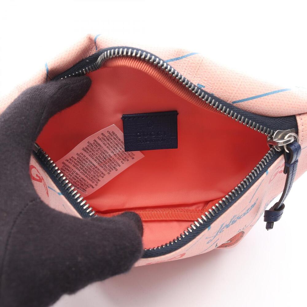 Gucci Pink Waist Belt The Crossbody Bag Canvas Body Bum Jetsons Multicolor